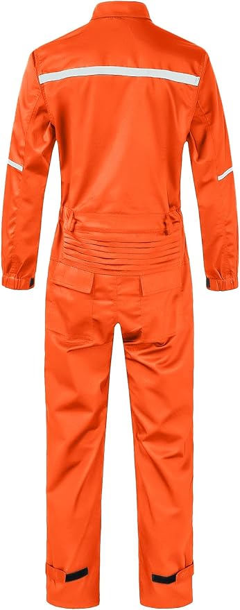 Mens Workwear Coveralls Multi Pockets Work Suit Mechanic Overalls Jumpsuits Unisex Long Sleeve Garage Coverall