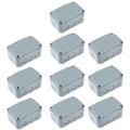 Nineleaf 10PK Outdoor Junction Box ABS Plastic Dustproof IP66 Waterproof Universal Electrical Boxes Project Enclosure Grey 4 7/8" 3 1/4" 2 1/4" inch (125x86x62mm) fit 20mm Cable Gland for Outdoor Use