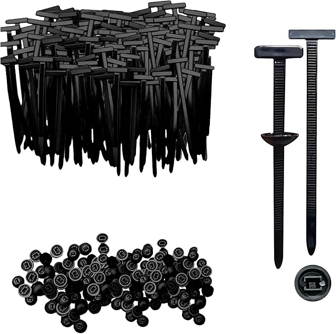 Nylon Universal Cable Tie Buckle, Automotive Zipper Clips, Self-Locking Zip Tie Clips with UV & Heat Resistant for Car Auto Bumper Fender Trunk Repair (180PCS)