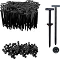 Nylon Universal Cable Tie Buckle, Automotive Zipper Clips, Self-Locking Zip Tie Clips with UV & Heat Resistant for Car Auto Bumper Fender Trunk Repair (180PCS)