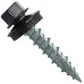 Metal ROOFING SCREWS: (250) 10 x 1" Black Hex Head Sheet Metal Roof Screw. Self starting metal to wood siding screws. EPDM washer. Colored head