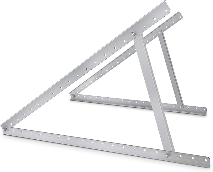 Newpowa Adjustable Solar Panel Tilt Mount Brackets Kit Folding Tilt Legs Support to 100 180 200 220 360 Watt Solar Panel for Off-Grid, RV, Roof, Boat (40inch Width)