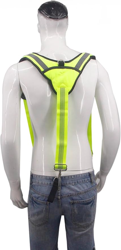 Heavy Duty Tool Belt Suspenders for Men 3 Point Padded Suspenders with Attachment Loops for Men