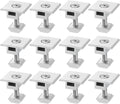 uxcell 12Pcs Solar Panel Middle Clamp, 30mm Aluminum Solar Panel Center Clamps PV Solar Rail Mounting System Install Hardware, Silver