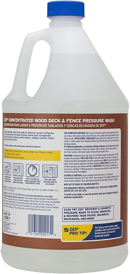 ZEP INC 128 OZ Deck/Fence Wash