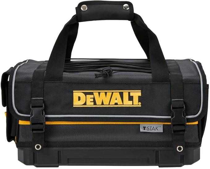 DEWALT TSTAK Tool Bag, 16-inch Durable Tote with Tool Organizer and Hard Bottom (DWST17623)