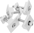 Alasum 4pcs Solar Panel Mounting Kit Solar Bracket Pressing Block Mid Clips for Roof Rack Installation