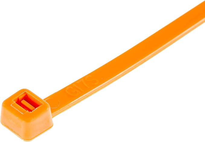 GTSE 14 Inch Orange Zip Ties, 1,000 Bulk Pack, 50lb Strength, UV Resistant Long Nylon Cable Ties, Self-Locking 14" Tie Wraps