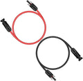 iGreely 3 Feet 10AWG Solar Extension Cable with Solar Panel Female and Male Connector Solar Panel Adapter (3FT Red + 3FT Black)