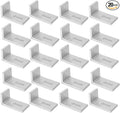 L Foot Solar Mount,Aluminum Alloy Photovoltaic Solar Panel Mounting L Brackets for Roof PV System Waterproof & Weather Proof,Strong Load (20PCS)
