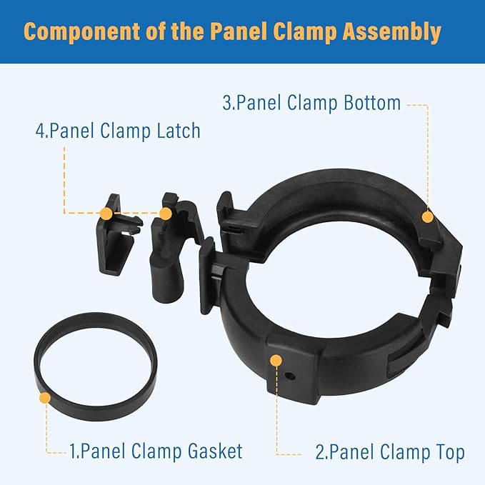 Panel Clamp Assembly HC-113 for Heliocol Swimming Pool Solar Panels-2 Pack