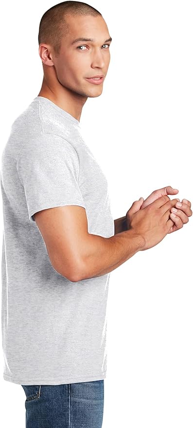 Gildan Unisex Adult DryBlend Workwear T-Shirts with Pocket, 2-Pack