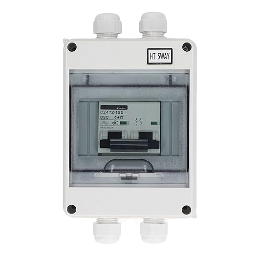 2P 80A DC Circuit Breaker Disconnect Switch DC1000V DIN Rail Mount Miniature for Photovoltaic Solar Panel PV System Grid Box Isolator