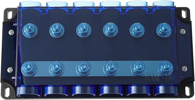 BOJACK 6-Way Mega Fuse Holder (Pack of 1 ANM-B6)