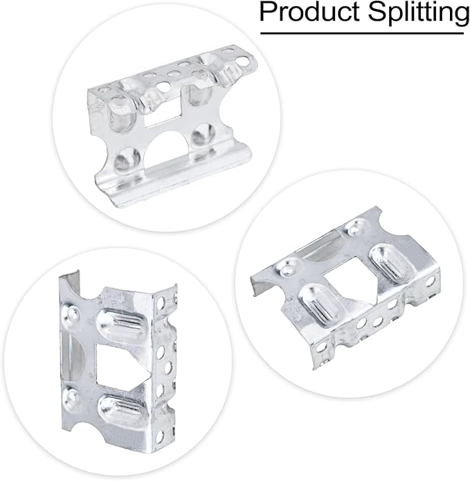 50pcs Aluminum Deflector Clips for Solar Panel Frames Increased Power Generation, Suitable for Multiple Frame Thicknesses (30mm)