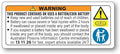Australia ISO Compliant 1 Roll of 1,000 Button Cell or Coin Battery Warning Stickers Small 48 mm x 20 mm Ingestion Hazard Child Safety Labels for Consumer Goods Packaging Legible Text Oil/Water-Proof