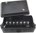 Conntek 10000-BX Trailer 6 or 7 Pole Heavy duty tough Junction Box, Black