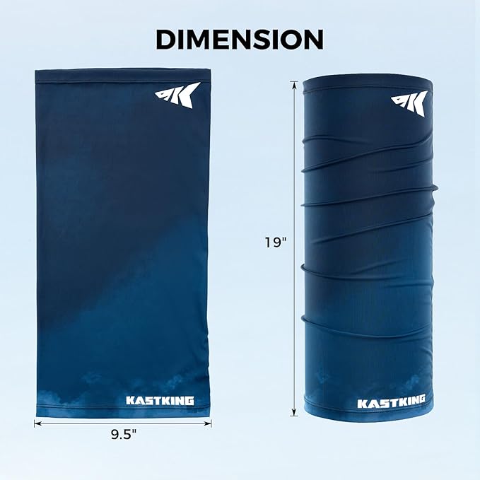 KastKing Ultimate Angler Neck Gaiter, UPF 50 Sun Mask, Sun Gaiters for Men & Women, Hydrocool Technology, Fishing, Hiking