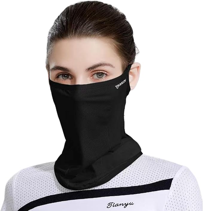 UPF 50+ Face Mask for Women & Men - Ice Silk Cooling Full Face Cover, Breathable Sun Protection Neck Gaiter