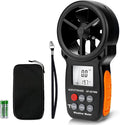 Digital Anemometer Barometer Pressure Gauge for Wind Speed Temperature/Humidity/Dew Point/Wind Chill/Altimeter Barometer with Backlight MAX MIN AVG AP-007WM