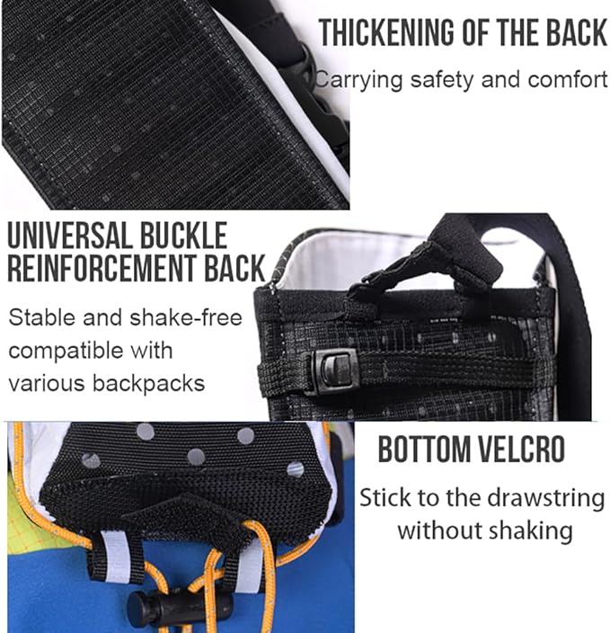 AONIJIE Trekking Poles -2 Ultralight Collapsible Carbon Fiber Hiking Poles with Anti-Shock and Quick Lock System, Folding Walking Sticks for Hiking, Camping
