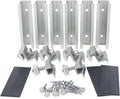 Solar Panel Roof Mounting Kit,Complete 2 Panel Solar Rack System for Side by Side DIY Installation,Universal Mounting Rails and Clamps for Asphalt Shingle or Metal Roofs, 6x 4.72″ Short Mounting Rails