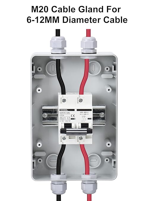 DIHOOL DC 120 Amp Breaker for Solar Panel, Miniature Circuit Breaker 400V