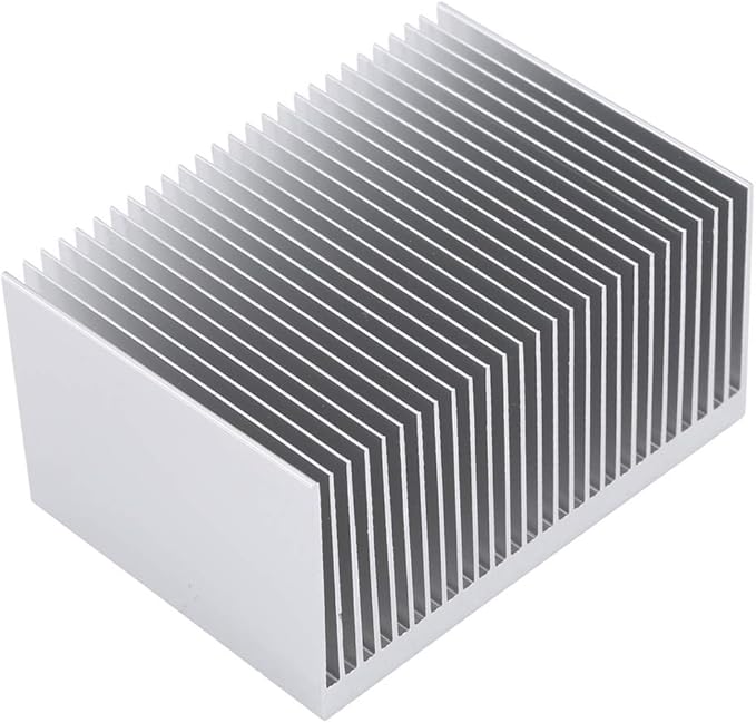 Large Heatsink Aluminum 4.72" x2.71" x 1.41" / 120mm x 69mm x 36mm High Power Heat Sink Diffusion Cooling Module Cooler 27 Fin Radiator for Led Amplifier PCB IC Module PC Computer Led