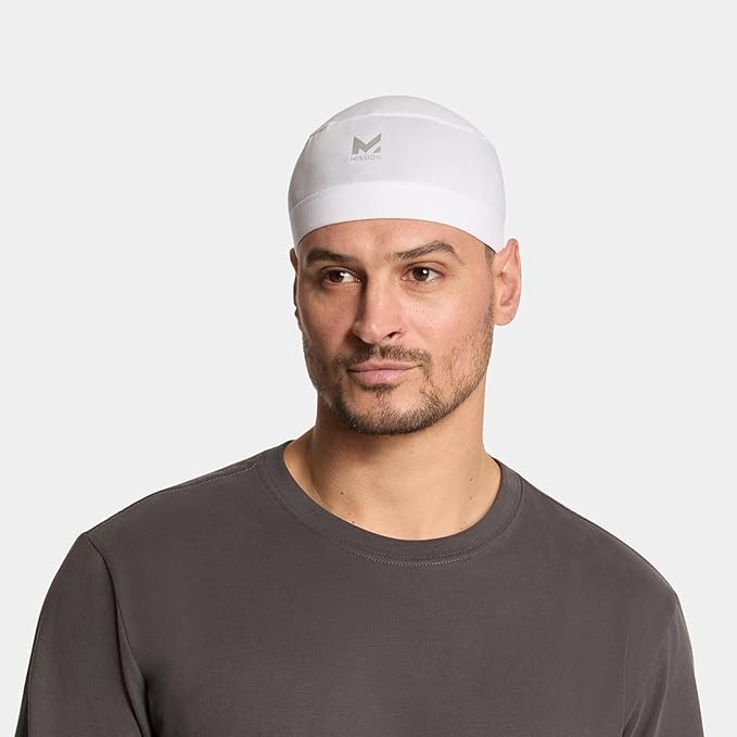 MISSION Cooling Helmet Liner - Lightweight & Breathable - Cools Up to 2 Hours - UPF 50 Sun Protection - Machine Washable