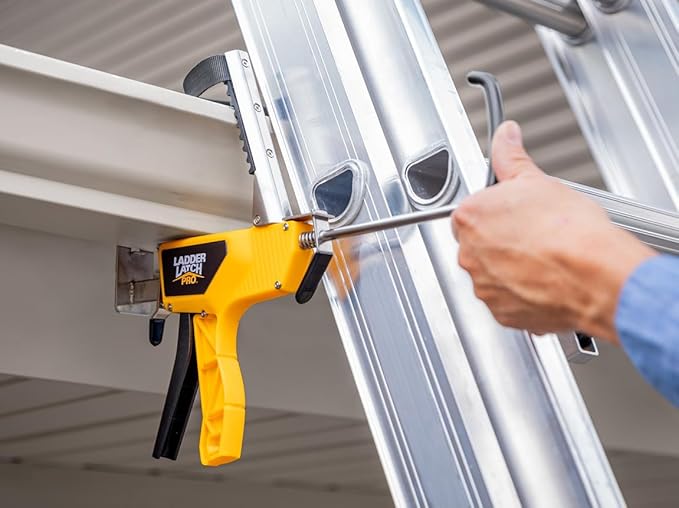 Ladder Safety Device - Lightweight, Installs in Seconds with One Hand