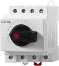 32 Amp DC1200V Solar Disconnect Switch Isolator Switch PV Panel Disconnect Solar System Combiner Box Accessory DIN Rail Mount and Lockable