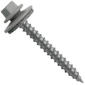Metal ROOFING SCREWS: (250)12 x 2" ABC GRAY Hex ReGrip Sheet Metal Roof Screw. Sharp Point metal to wood siding screws. 5/8" EPDM washer