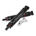 15A 1000V Solar Fuse IP67 Solar Fuse Holder Inline 2 PCS PV Panel String Fuse Male and Female Connector for Solar Pannel (Pack of 2)