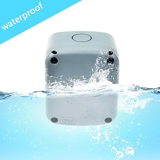 Small IP66 Weatherproof Enclosure in Grey,Nineleaf Outdoor Electrical Box 3 1/4" X2 3/4" X2 1/4",ABS Plastic Junction Box Indoor/Outdoor,3PK