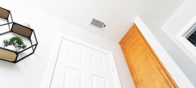 Quietcool Register Booster Fan for 4" x 12" Registers - Smart App Control - Quiet Vent Fan with Auto Thermostat - 10 Speeds