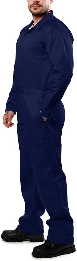 Kolossus Coveralls for Men Long Sleeve Cotton Blend Work Jumpsuit