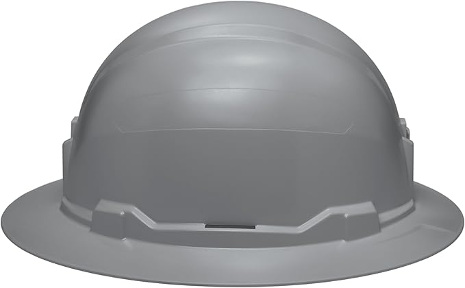 Klein Tools Hard Hat, Non-Vented Full Brim Style, Padded, Self-Wicking Odor-Resistant Sweatband, Tested up to 20kV