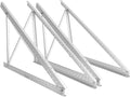 2 Sets 45" Solar Panel Mount Brackets for 100-400 Watts Solar Panel with Enhanced Cross Beams, Suitable for Roof, RV, Ground, Boat etc.