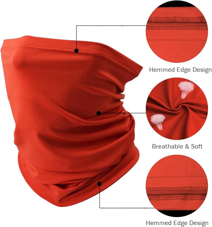 Fishing Neck Gaiter, Sun Protection Face Mask, Cooling Neck Shield Scarf Cycling Balaclava Bandana for Men and Women