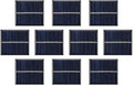 SUNYIMA 10Pcs 3V 120mA Micro Solar Panels Cells DIY Solar Epoxy Plate Electric Toy Materials Photovoltaic Cells Charger 60mmx55mm/2.36"x2.16"