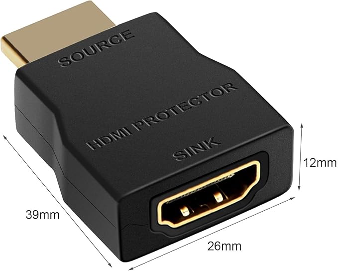 NEW Surge Protector 4K @ 30Hz, Portable HDMI 1.4 Protector, Anti-Static HDMI Surge Protector ESD Power Protection Device - 2 PACKS