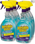 Invisible Glass 92194-6PK Premium Glass and Window Cleaner Spray – Cleans Glass, Windows, Mirrors, Shower Doors, and More – Streak-Free, Ammonia-Free, Tint-Safe – 32 fl oz (Pack of 6)