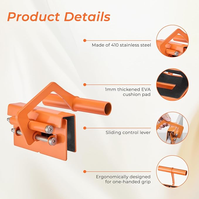 Imbot Panel Carrier，Plywood Lifting Tool, Drywall Carrying Tool，Support Up To 110 Lbs - One-Hand Ergonomic Handle, Suitable For Wood,Drywall，Woodworking Tools& Accessories