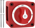 Battery Disconnect Switch, Malictele 300A ON/Off Heavy Duty Cutoff Switch 12V-48V Waterproof Ignition Protected Power Kill Switch with Knob for Marine, Boat, Car, RV, Truck Battery -Single Circuit
