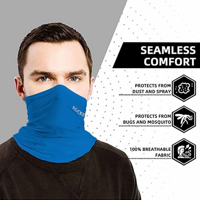 ROCKBROS Cooling Neck Gaiter Bandana Face Mask for Men Neck Gaiters Summer Half Face Scarf Cover Sun UV Protection