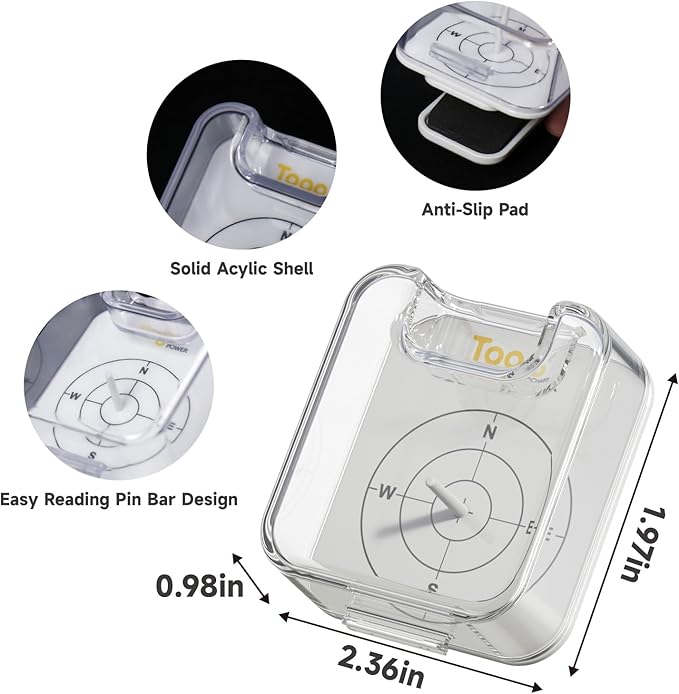 Togo POWER Solar Angle Guide for Portable Solar Panel, Solar Tracker Tool Find Ideal Angle to Maximize Solar Energy Intake