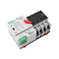 GEYA Mini ATS Automatic Transfer Switch Electrical Selector Switches Dual Power Switch 4Pole 63A 110V 50/60Hz Grid to AC Generator (Black)