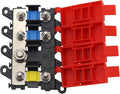 3way Midi Fuse Holder Automotive Marine Boat Car Audio Brass Fuse Blocks 30A 60A 100A Midi Fuses