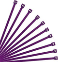 XINGO 10 Inch Cable Zip Ties (500 Pack), 40 Lbs Tensile Strength-Heavy Duty, Self-Locking Nylon Plastic Nylon Wire Ties for indoor and outdoor use (Purple)