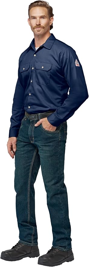 Bulwark FR Unisex Adult Flame Resistant Cotton Work Shirt